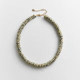 Amaris Semi-Precious Beaded Necklace - 11mm/Dalmatian Jasper