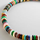 Amaris Semi-Precious Beaded Necklace - 18mm/Muted Multi