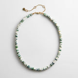 Amaris Semi-Precious Beaded Necklace - 6mm/Striped Agate