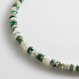 Amaris Semi-Precious Beaded Necklace - 6mm/Striped Agate