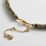 Amaris Semi-Precious Beaded Necklace - 6mm/Dalmatian Jasper