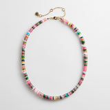 Amaris Semi-Precious Beaded Necklace - 6mm/Pastel