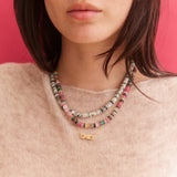 Amaris Semi-Precious Beaded Necklace - 6mm/Pastel
