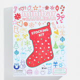 Kids DIY Christmas Stocking Craft Kit - Red Stocking