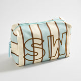 Striped Take It Away Custom Storage Pouch - Driftwood