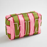 Striped Take It Away Custom Storage Pouch - Hibiscus