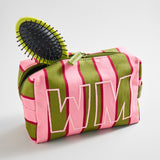 Striped Take It Away Custom Storage Pouch - Hibiscus