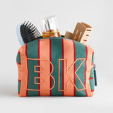 Striped Take It Away Custom Storage Pouch - Persimmon