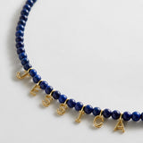Mini Semi-Precious Custom Necklace  - 4mm Beads / Lapis