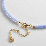 Mini Semi-Precious Custom Necklace - 4mm Beads / Blue Lace Agate