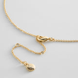 Monogram Custom Pendant Necklace - Horizontal  - Gold