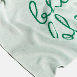 Script Ombre Name Custom Blanket  - White/Green