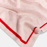 Heartfelt Custom Name Blanket  - White/Red