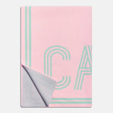 Your Name in Stripes Custom Blanket - Light Pink/Mint