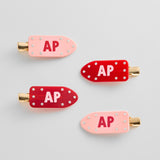 GRWM Custom Creaseless Hair Clip Set - Pink/Red