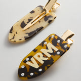 GRWM Custom Creaseless Hair Clip Set - Light Tortoise/Dark Tortoise
