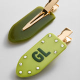GRWM Custom Creaseless Hair Clip Set - Light Olive/Dark Olive