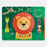 In the Jungle Kids' Custom Placemat - Multi