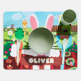 Hoppy To Be Here Kids' Custom Placemat - Multi