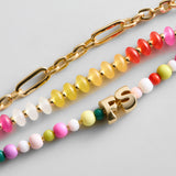 Layers of Fun Kids' Custom Bracelet - Bright Beads