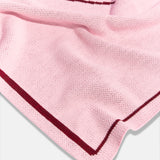 Heartfelt Custom Name Blanket - Light Pink/Maroon