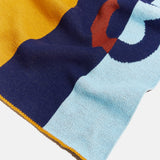 Rugby Stripe Custom Name Blanket - Yellow/Multi