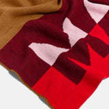 Rugby Stripe Custom Name Blanket - Brown/Multi