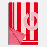 Boxed In Custom Initial Blanket - Red/White
