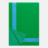 Monogram Custom Blanket - Green/Light Blue