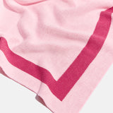 Monogram Custom Blanket - Light Pink/Red