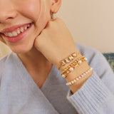 Kids' Pavé Bubble Slider Custom Bracelet - Multi Crystal