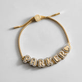 Kids' Pavé Bubble Slider Custom Bracelet - Clear Crystal