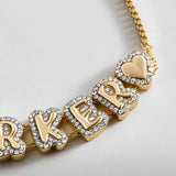 Kids' Pavé Bubble Slider Custom Bracelet - Clear Crystal