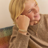 Kids' Pavé Bubble Slider Custom Bracelet - Clear Crystal