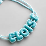 Gloss Pop Kids' Custom Name Bracelet - Turquoise