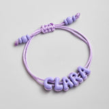 Gloss Pop Kids' Custom Name Bracelet - Purple