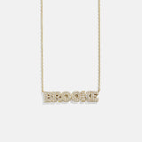 variant:14K Gold Plated Sterling Silver. Pavé Cubic Zirconia Stones