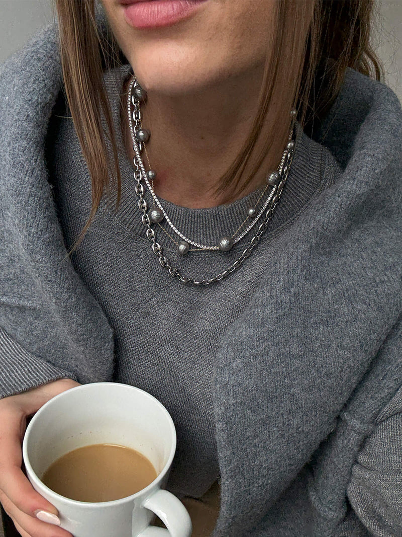 BaubleBar Blair Pearl Necklace - Tahitian Pearl Collar - 
    Get Gifting Early: 20% Off Necklaces
  
