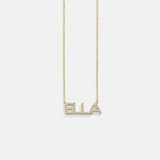 variant:14K Gold Plated Sterling Silver. Pavé Cubic Zirconia Stones