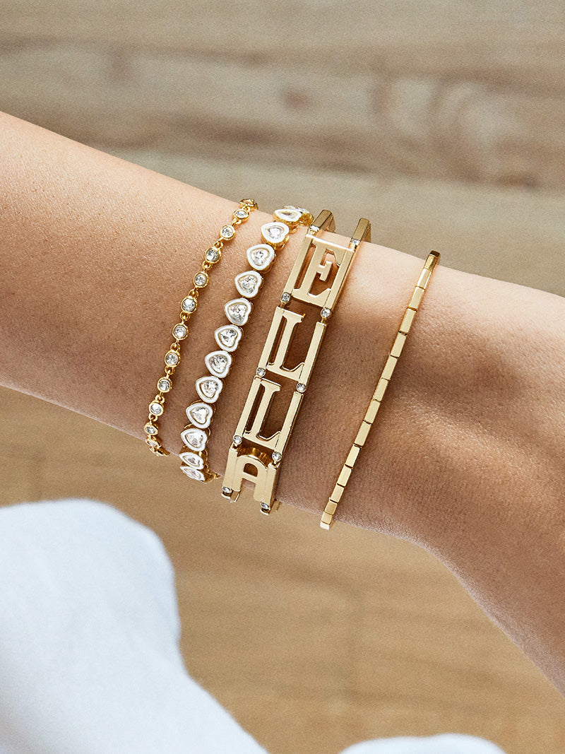BaubleBar East West Custom Bracelet - Gold - Enjoy 20% off custom gifts