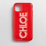 Block Font Custom iPhone Case - Bright Red/Pink
