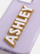 BaubleBar Block Font Custom iPhone Case - Lavender/White - 
    Enjoy 20% off - This Week Only
  
