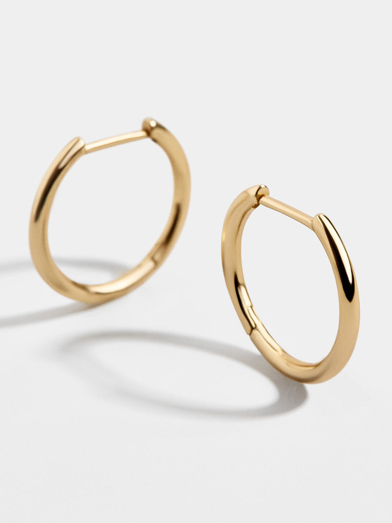 BaubleBar Verbena 18K Gold Earrings - 12MM - 18K Gold Plated Sterling Silver - Offered in multiple sizes