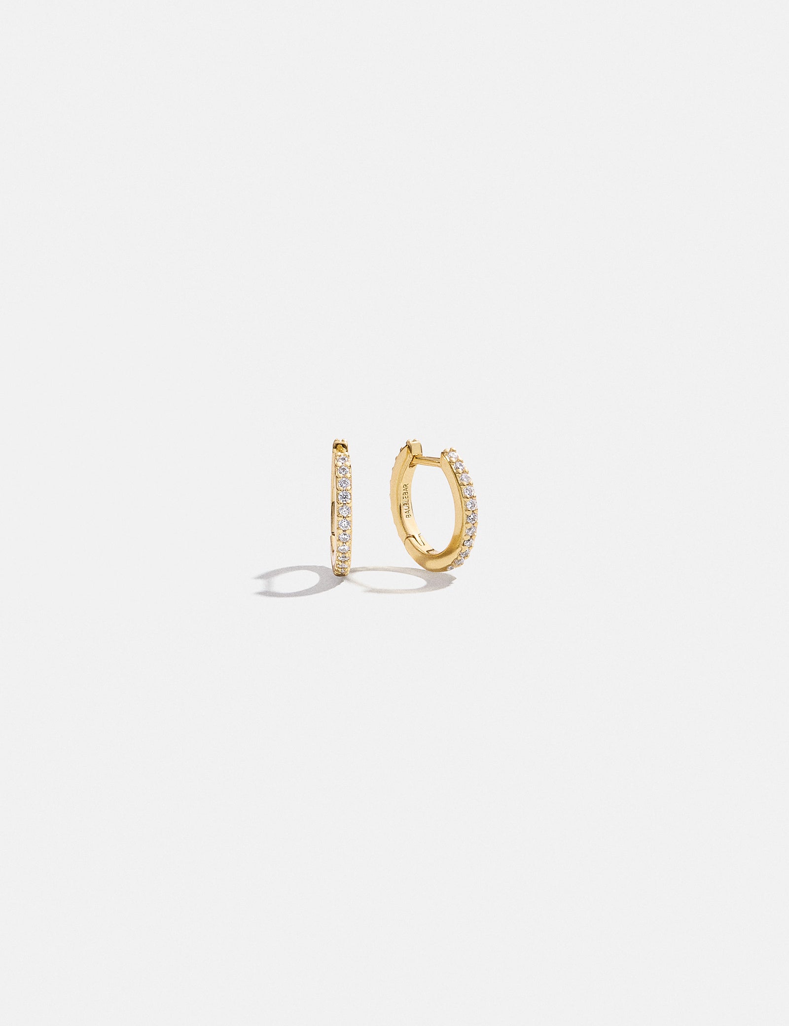 variant:18K Gold Plated Sterling Silver. Pavé Cubic Zirconia Stones