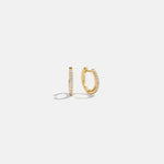 variant:18K Gold Plated Sterling Silver. Pavé Cubic Zirconia Stones