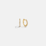 variant:18K Gold Plated Sterling Silver. Pavé Cubic Zirconia Stones