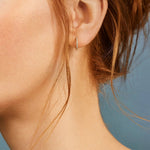 variant:18K Gold Plated Sterling Silver. Pavé Cubic Zirconia Stones