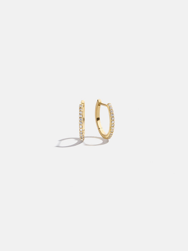 variant:18K Gold Plated Sterling Silver. Pavé Cubic Zirconia Stones