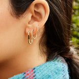 variant:18K Gold Plated Sterling Silver. Pavé Cubic Zirconia Stones