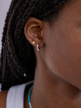 BaubleBar Sienna 18K Gold Earrings - Gold - 
    Gold huggies with pearls 
  
